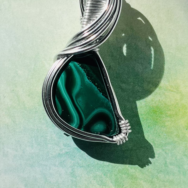 Pendentif Malachite 