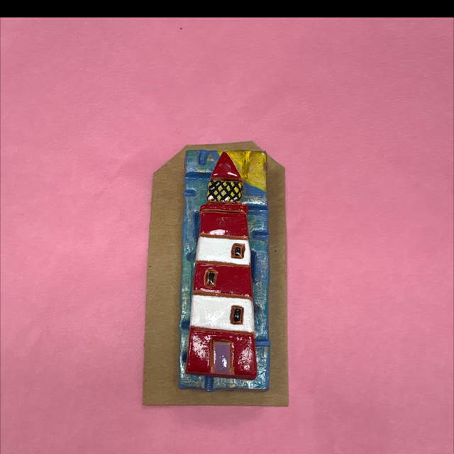 Light house brooch boterbloem studio