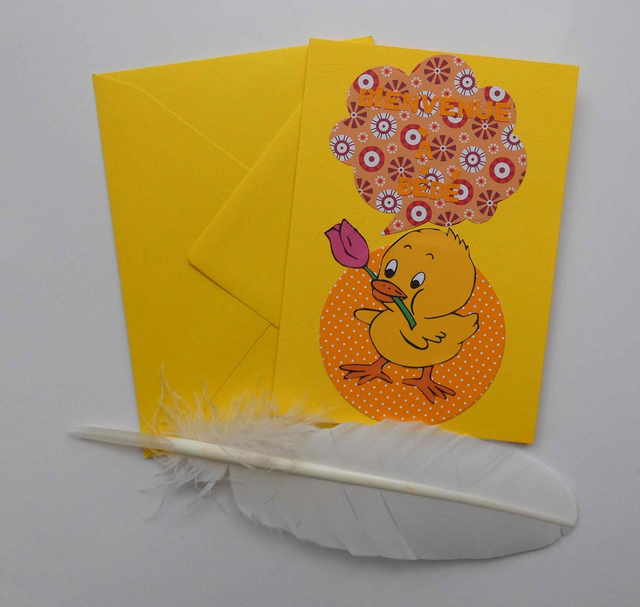 Un poussin pour souhaiter la bienvenue à bébé