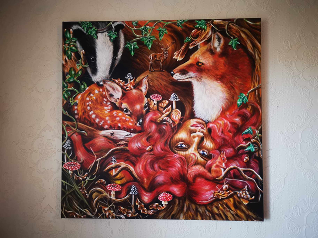 Winter solstice - cushion - a beautiful gathering by mother nature as the countryside prepares for the winter slowdown