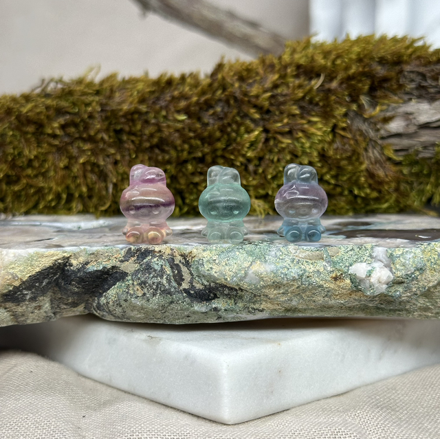 My Melody Mini Fluorite Carving 