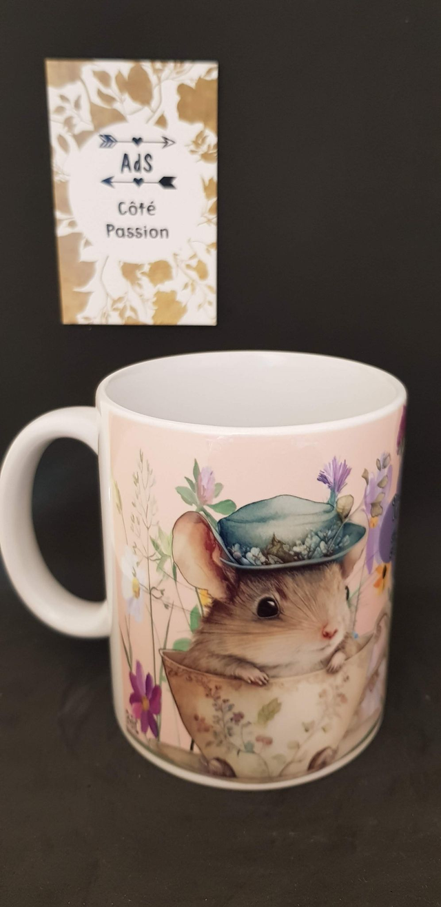 Mug : Une belle ami-thé de souris (13t)