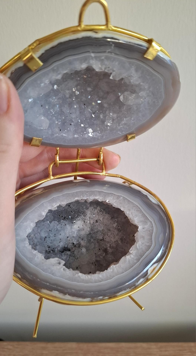 Agate Crystal Geode Jewellery Box 