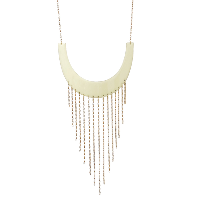 Collana colletto smalto e catenina