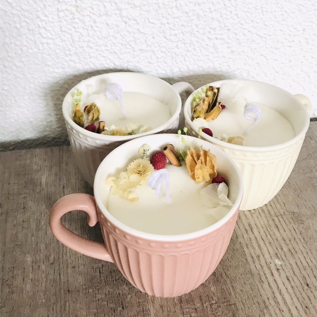 Bougie «  pomme cannelle »