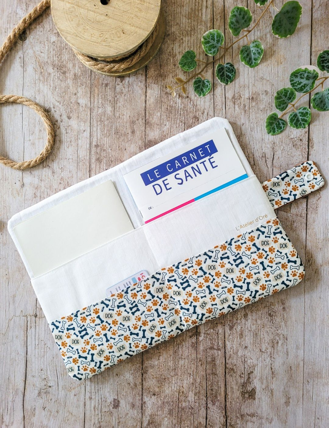 Protège carnet de santé rouille