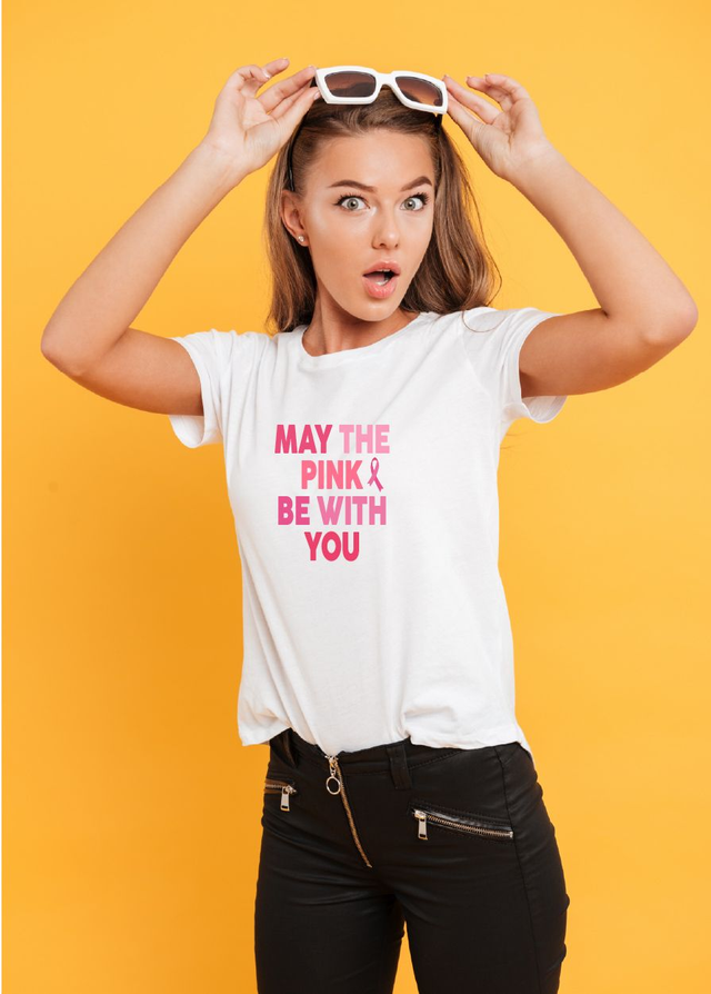 T-Shirt Filgood Octobre Rose May the Pink be with you