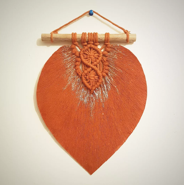 Feuille entrelacée Bohème Chic Paillette 