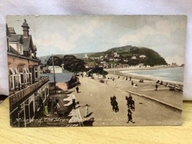 Minehead, The Strand Promenade and North Hill, Somerset, Posted 1927 F. Frith & Co. Vintage Postcard No R524 £2.50