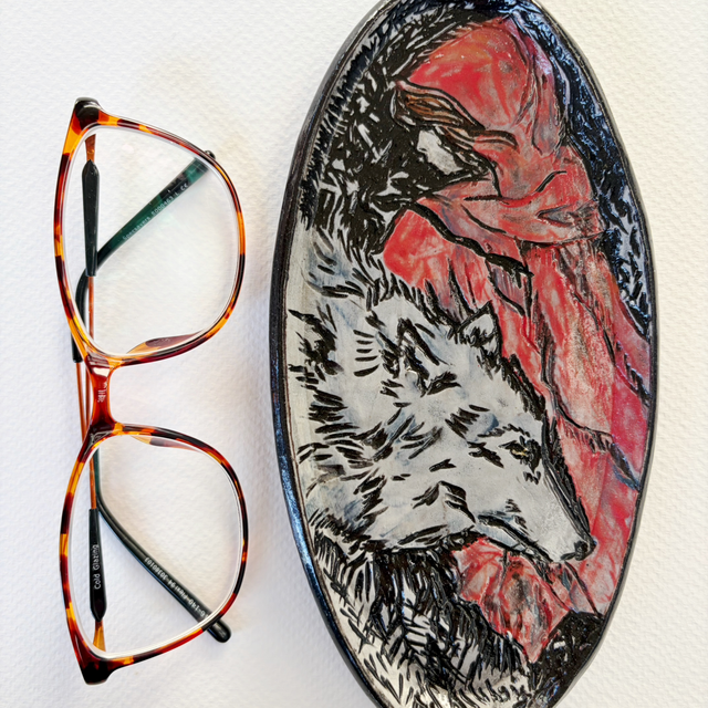 ‘Red’ Fairytale Stoneware Dish