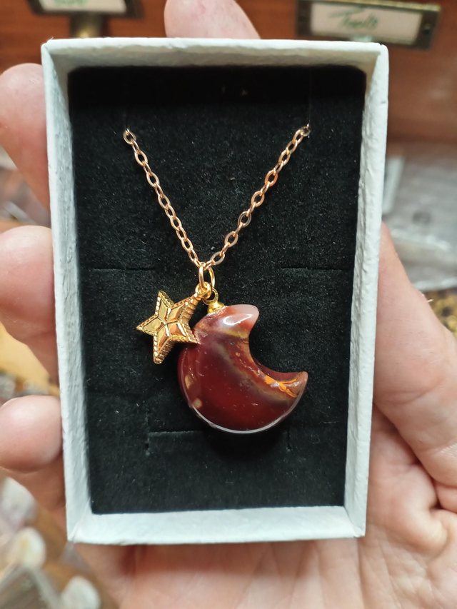 Mookaite Moon Necklace