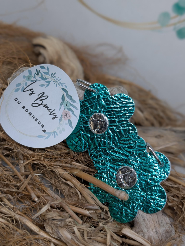 Boucles d&#039;oreilles Coquette turquoise co023