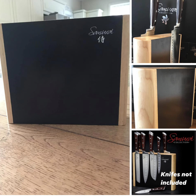 DOUBLE SIDED magnetic knife block 12x9 inches (free postage)