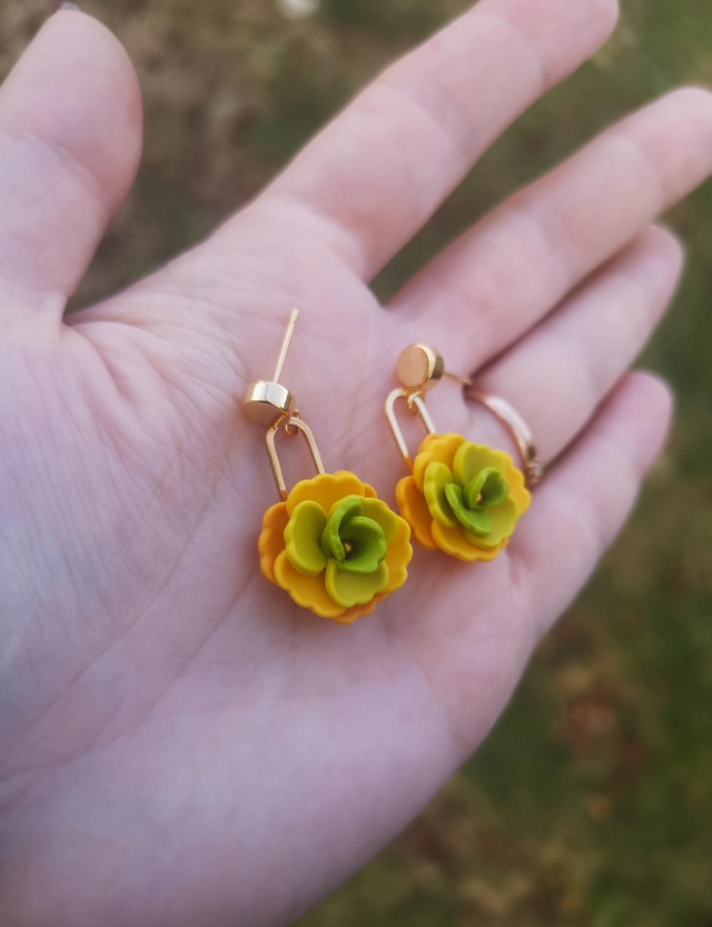 Collection Florale Vent d'automne - Boucles d'oreilles Lyna