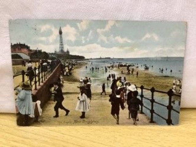 New Brighton, The Sands, Cheshire, Posted 1906, Brown &amp; Rawcliffe Ltd Postcard. Our Ref  No. R343 £2.50