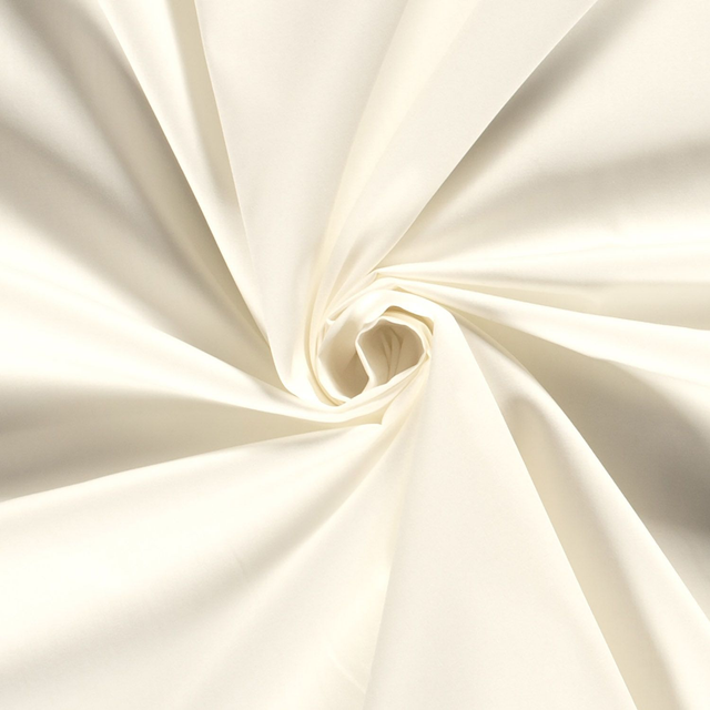 Popeline unie Blanc Cassé