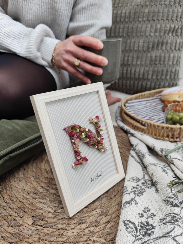 Cadre floral "Matcha" Personnalisable