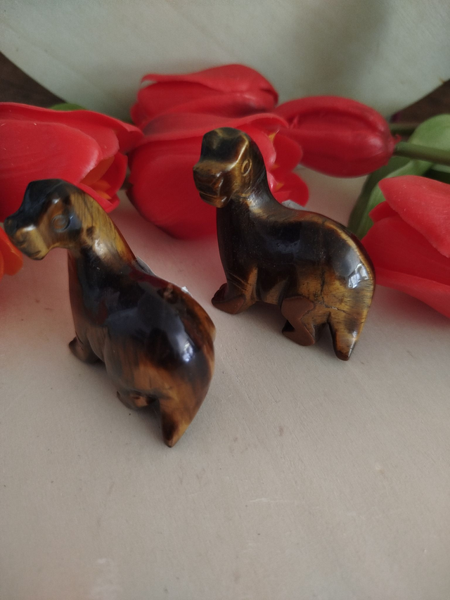 🦕 Petit Dinosaure en Œil de Tigre 