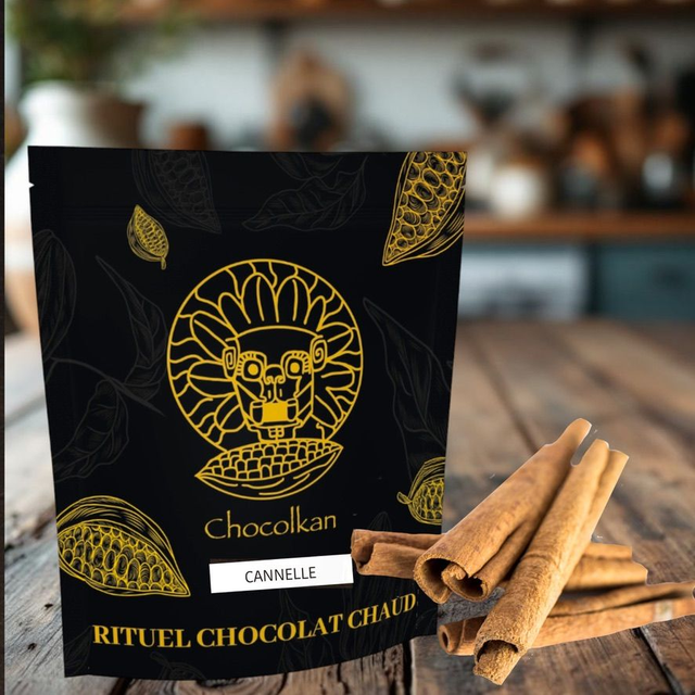 Doypack Chococanel - 1kg Rituel Chocolat Chaud à la cannelle -   Équateur 65%