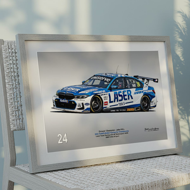 C241002 BMW 330e BTCC 24 WSR #24 HILL CHAMPION Donington Park