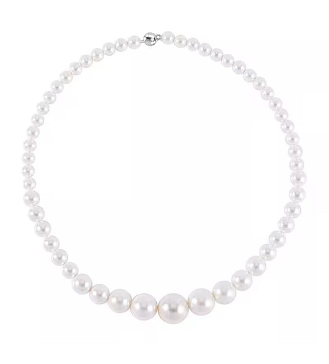 Beautiful Handmade White Mother Pearl Shell Necklace.