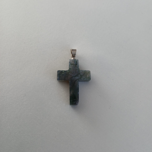 Heren hanger "Kruis" Agaat (2.043)