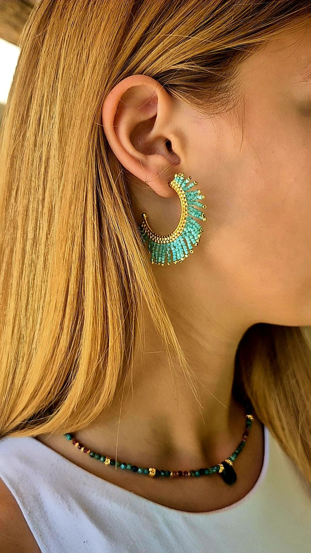 Créoles TURQUOISE