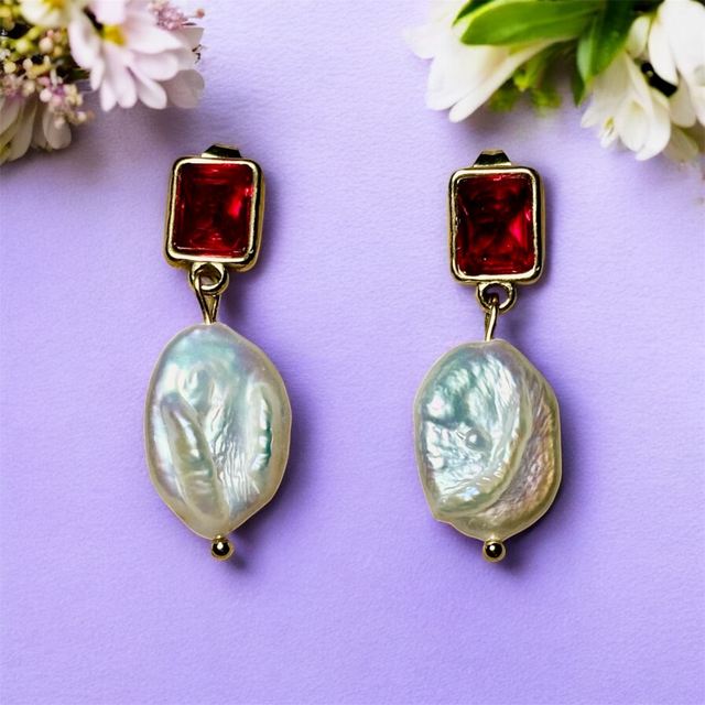 Kolczyki Royal Czerwone 