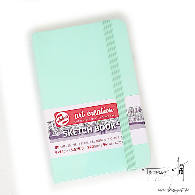 TALENS - CARNET DE CROQUIS MENTHE 9*14CM - AM022