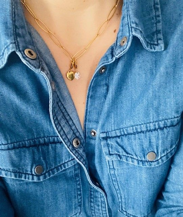 Collier Femme « Philippine » 1 charm