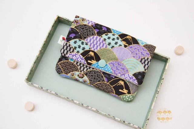 Monedero grande Japanese Olas