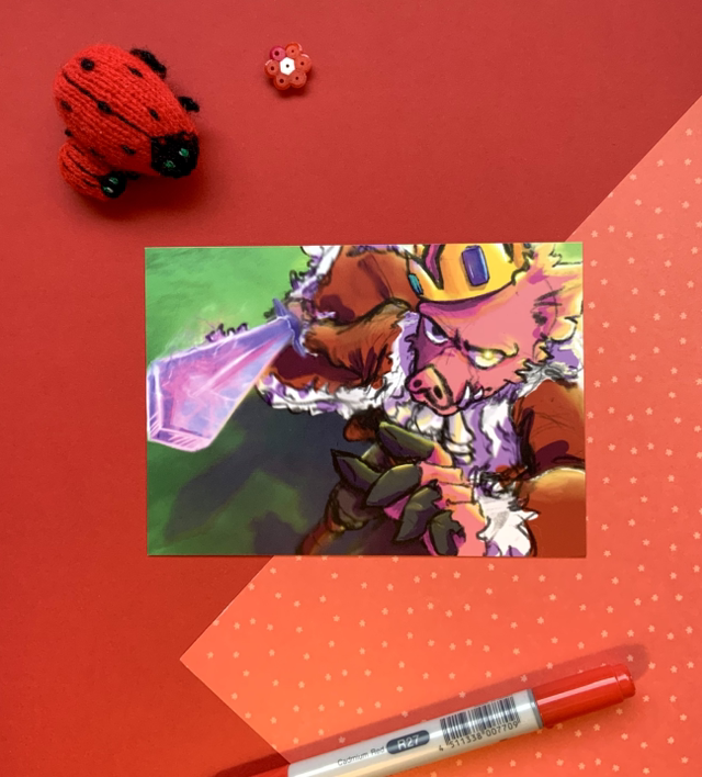 The Blade - Technoblade Print A6