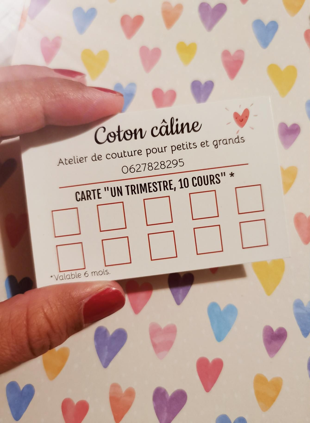 Carte 10 cours adulte/2h30