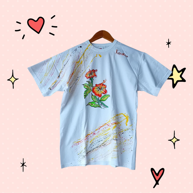 Tee-shirt enfant hibiscus