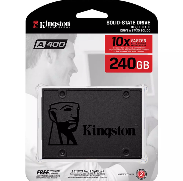 Kingston A400 SSD Sata De Estado Sólido De 2,5 Polegadas