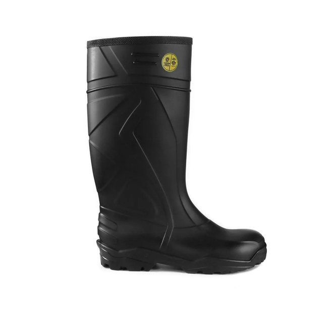 Bota V-Flex 942 PVC Con Puntera De Acero Negra