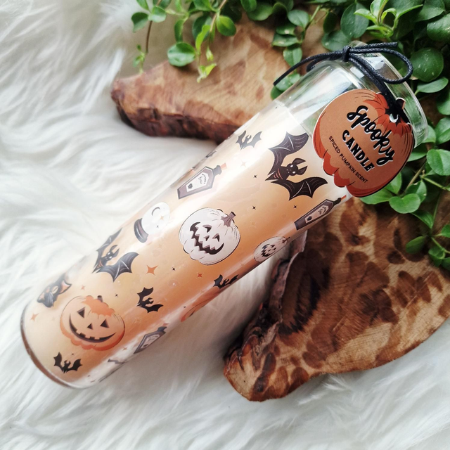 Spookyween Pilar Candle in Pumpkin Spice 