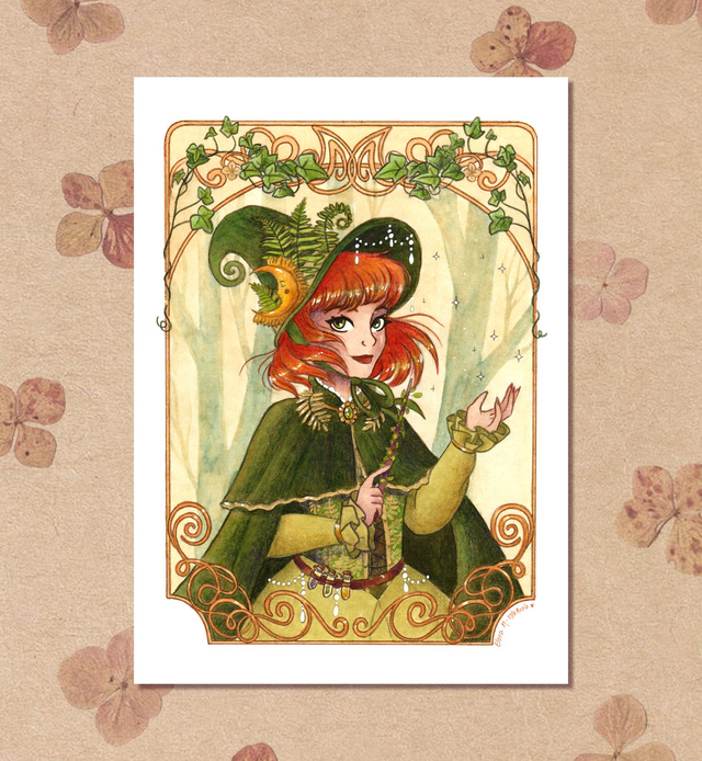 La Guérisseuse 🌿 Tirages d'art A5 et A4