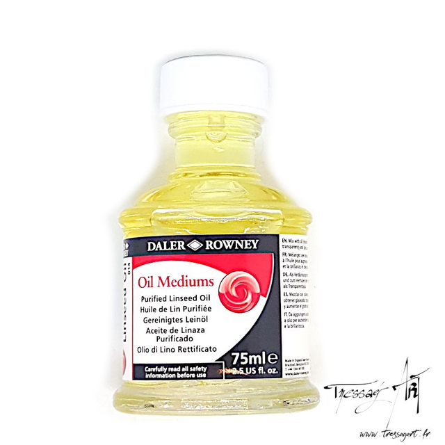DALER ROWNEY - HUILE DE LIN PURIFIEE - 75mL - CA131