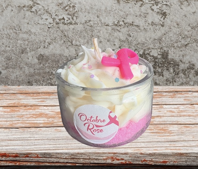 Bougie Octobre Rose