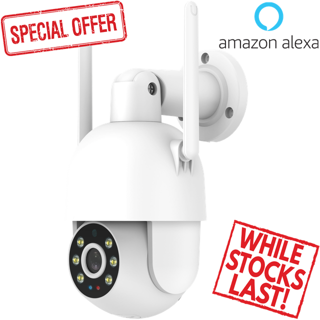 VicoHome PT825 Outdoor PT WiFi Camera 2MP, No Monthly Fees, SD Storage, Audio &amp; Siren 