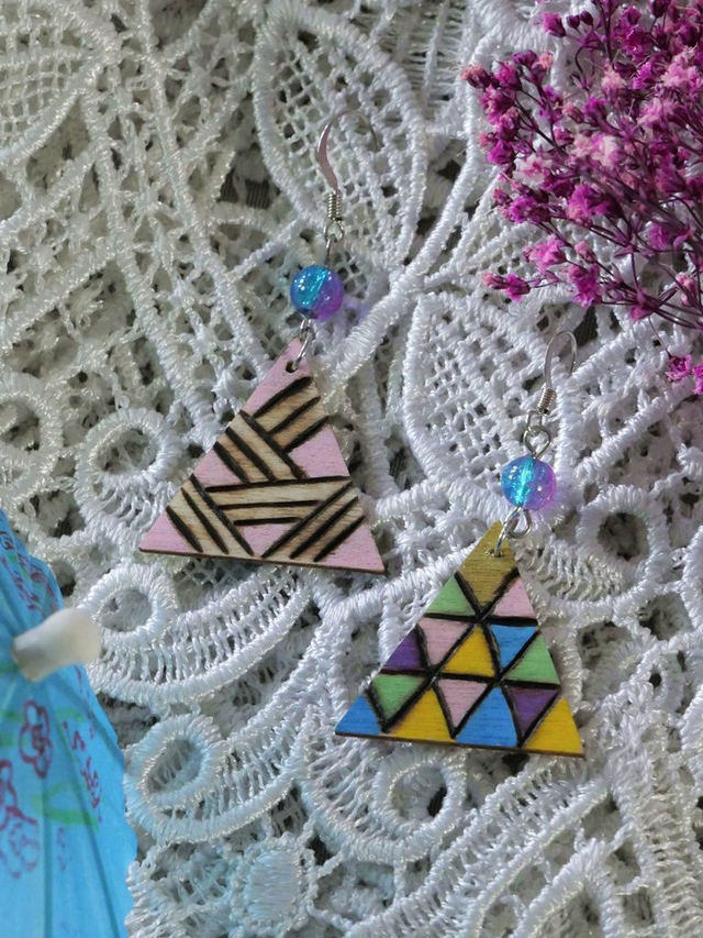 Boucles bois Funky (D)