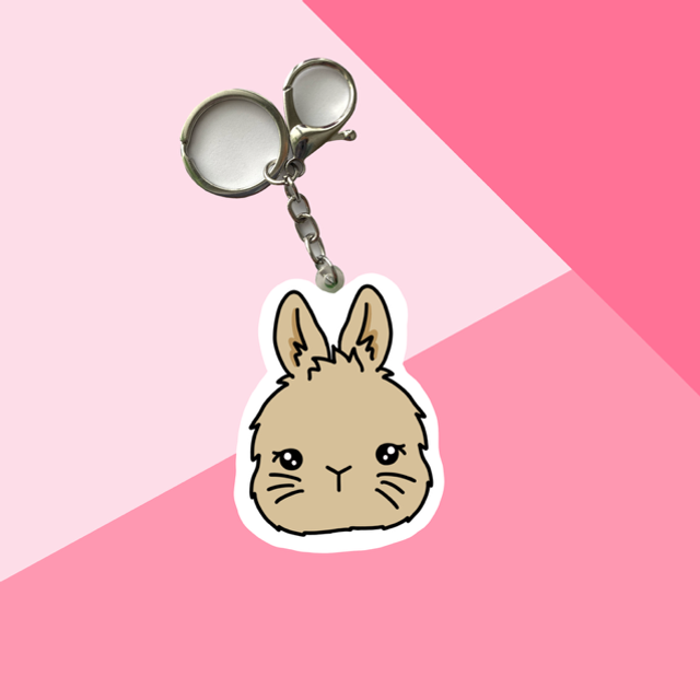 BUNNY keychain - Beige