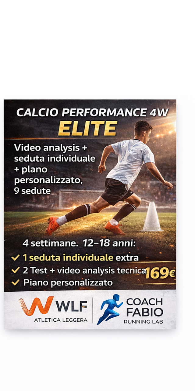 CALCIO PERFORMANCE 4W ELITE (Video Analisi + Piano Personalizzato)