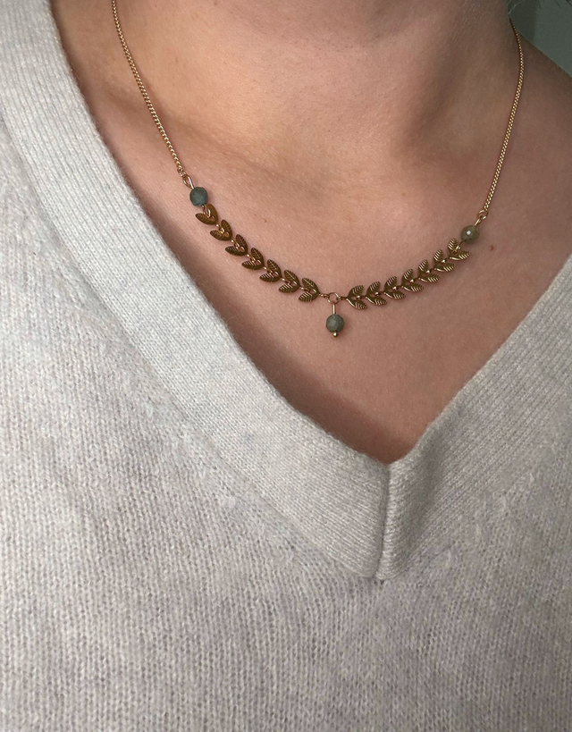 Collier Liane en Apatite