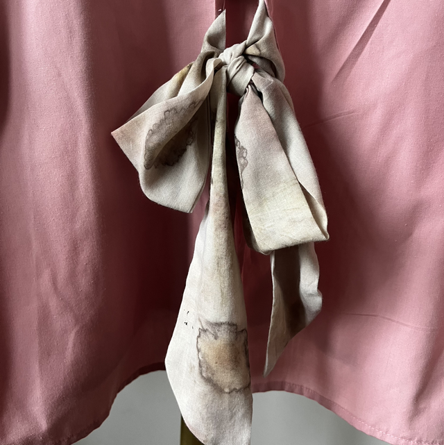 Collection Flower - Chemise nouée dos rose