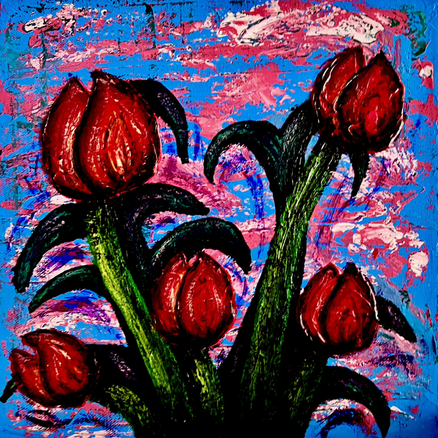 03. Imagined Tulips 25x25cm / 10x10” - exhibited until 31 May