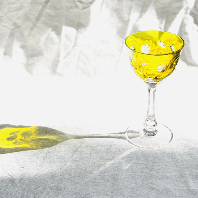 Bohemian Glas Überfangglas Römer