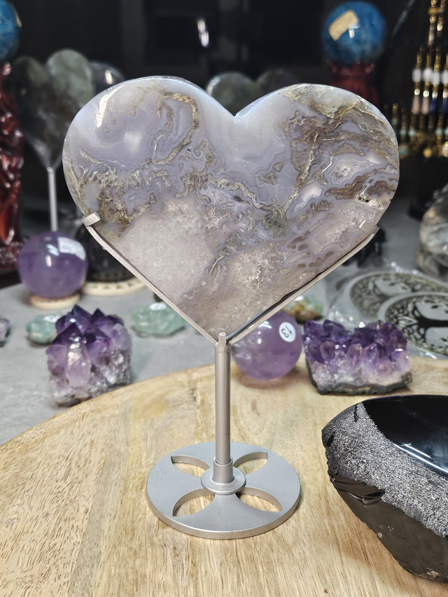 Cœur "Déméter" – Agate Mousse 