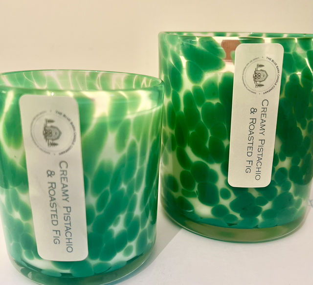 Creamy Pistachio &amp; Roasted Fig Refillable Pure Soy Wax Candle